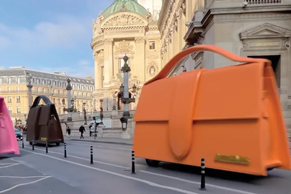 l'opération d'IA et street marketing digitale de Jacquemus