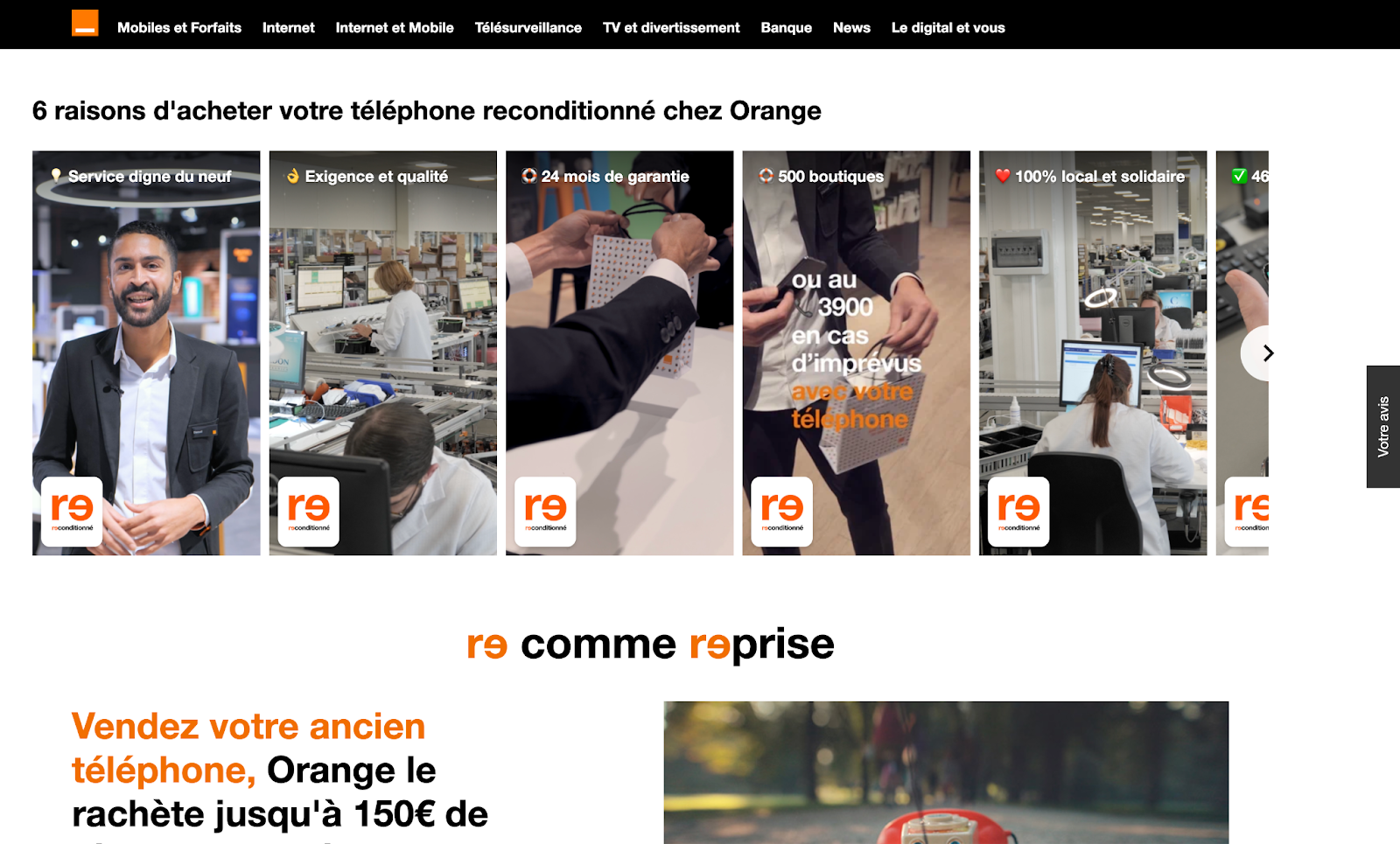 Une page internet présentant des shoppable videos